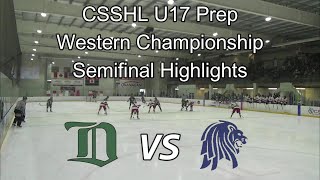 2023 CSSHL U17 Prep Semifinal  DHA vs YHA Highlights [upl. by Goldwin]