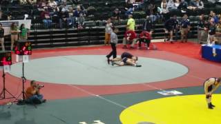 2015 170 LB AUSTIN COOK SISS VS HAYDEN STEWART  EAST FAIRMONT  WV CONS STATE WRESTLING [upl. by Faunia465]