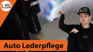 Lederpflege im Auto  Ledersitze und Kunstleder reinigen  LACKSTORE [upl. by Anasus569]