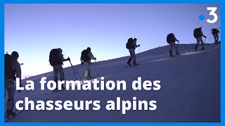 A Montgenèvre les premiers pas des nouveaux chasseurs alpins [upl. by Lawford]