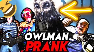 ORIGINAL Owlman Prank Reaction [upl. by Anelem]