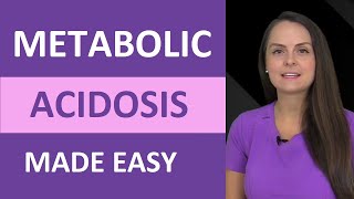 Metabolic Acidosis Nursing NCLEX Review Causes Treatment Mnemonic ABG Problem [upl. by Nnaeitak]