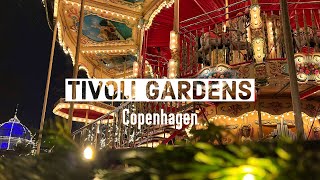 Tivoli Gardens Copenhagen Denmark 🇩🇰  Winter Travel 2022  4K [upl. by Refinnaj]