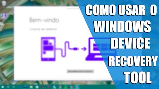 Como utilizar o Windows Device Recovery Tool [upl. by Ahsaekal368]