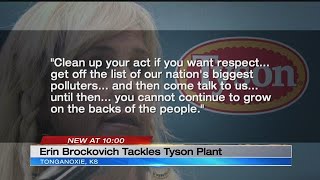 Tonganoxie residents Erin Brockovich come together in fight against new Tyson plant [upl. by Chatterjee638]