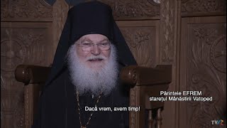 Povestea vinde Părintele Efrem  starețul Mănăstirii Vatoped de pe Muntele Athos TVR2 [upl. by Yekcin]