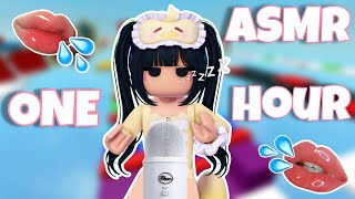 Roblox ASMR  ONE HOUR of Mouth Sounds and Tapping 😴 NO TALKING [upl. by Ylehsa]