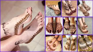 Leg mehndi design simple and easy  Leg Mehndi Design  Bridal leg mehndi design  Leg mehendi [upl. by Skoorb]