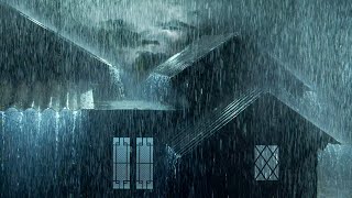 ⚡Powerful Thunderstorm Rain Sounds for Sleeping  Heavy Rainstorm amp Very Strong Thunder on Tin Roof [upl. by Ydniw65]