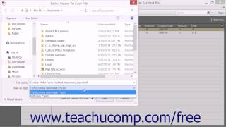 Managing a Form Response File  Adobe Acrobat XI Training Tutorial Course [upl. by Tedmund738]