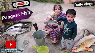 pangas fish recipe  how to pangas fish cutting 🐠🐋🐟souravjoshivlogs7028 NikitaSardarVlogs [upl. by Airdnoed574]