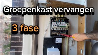 3 fase groepenkast  krachtgroep voor oa laadpaal • warmtepomp • kookplaat  elektricien Amsterdam [upl. by Oalsecnew]