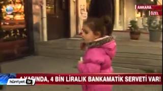 Bankamatik tuşlarına basarak oynayan küçük kız 4 bin tl para çekti [upl. by Lenny]