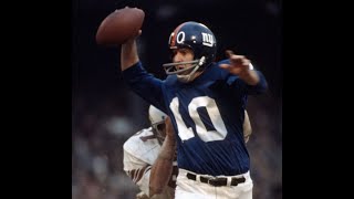 FRAN TARKENTON NEW YORK GIANTS QUARTERBACK 19671971 GEORGIA [upl. by Takeshi]