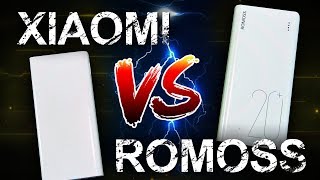 Обзор сравнение Power Bank Romoss Sense 6 и Xiaomi 2C 6 [upl. by Renrag]