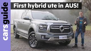 GWM Cannon Alpha Hybrid 2024 review Australias first hybrid ute targets new Ford Ranger dualcab [upl. by Rustie]