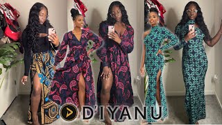 Black Owned Business African Prints Try On Haul  Diyanu Try On Clothing Haul [upl. by Htebazil]