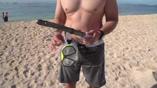 Speedo Hydroflight Snorkel Set Review  Waikiki Beach Hawaii [upl. by Adnwahsal658]