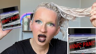 Trying Manic Panic Virgin Snow Semi Permanent Hair Dye [upl. by Goldstein]