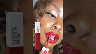 Maybelline Super Stay Matte Ink Review maybelline lipstickreview youtubeshortsvideo [upl. by Franci]