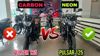 Bajaj Pulsar 125 New Model 2024 Carbon VS Bajaj Pulsar 125 Neon  Which One Is Better [upl. by Maltzman]