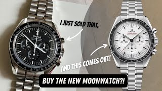 THREE THINGS About The NEW Omega Speedmaster White Dial [upl. by Aliam]