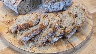 Domowy chleb żytnio pszenny na zakwasie  Homemade spelled rye sourdough bread 👍👍 [upl. by Allenad]