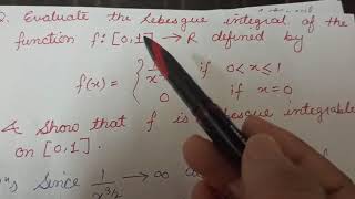 Problems Of Lebesgue Integral [upl. by Ahsayn]