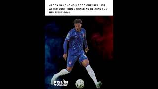 Jadon Sancho joins odd Chelsea list after just three games as he aims for his first goal [upl. by Accebar]