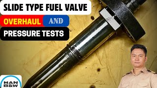 MANBampW Slide Type Fuel Injector  Overhauling and Pressure Testing  Technical Vlog  102 [upl. by Hesther]