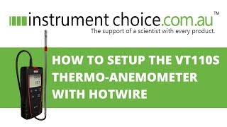 How to set up a Hot wire anemometer [upl. by Introk854]