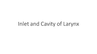 Anatomy of Larynx  Part 2  Inlet and Cavity [upl. by Yraeht]