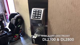 Lock Tips How To Factory Reset Kaba Alarm Lock Trilogy DL2700 amp DL2800 Keypad Locks [upl. by Nosemaj]