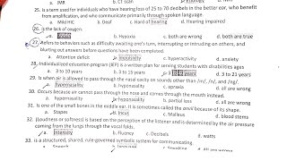 Past paper of Special Education for HIC Special Education test for PPSC  Solved MCQs [upl. by Anear]