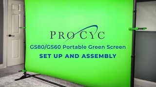 Pro Cyc GS80  GS60 Portable Green Screen Assembly Video  new model released Oct 1 2024 [upl. by Adlen412]