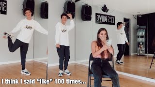 ONLY SPEAKING tiktok dances w Sage Rosen  GiaNina Paolantonio [upl. by Nitsoj]