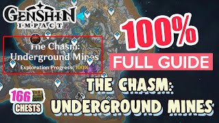 How to The Chasm Underground Mines 100 FULL Exploration ⭐ ALL CHESTS GUIDE 【 Genshin Impact 】 [upl. by Petes]