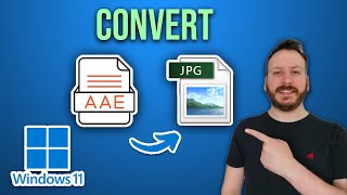 How To Convert AAE To JPG In Windows 11 [upl. by Fallon131]