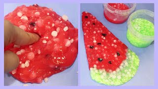 quotWatermelon Slime Triangles with Paraffin Granules  Relaxing ASMR Play  Purple Magical ASMRquot [upl. by Ruperto]