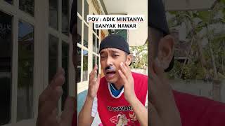 Adik siapa yang kaya gini bung ‼️ shorts comedy funny kreatif hiburan [upl. by Theodosia]