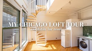 My Chicago Loft Full Tour  Available NOW for rent [upl. by Ecnerat]