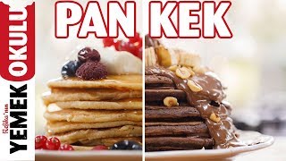 Pankek Pancake Tarifi 🥞 Çikolatalı ve Sadece Pankek Yapımı Tarifleri [upl. by Neelhtakyram]