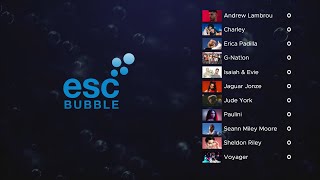 Eurovision Australia Decides 2022 results  ESCBubbles voting for the Australian National Final [upl. by Kasey134]