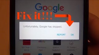 How to fix Unfortunately Google has stopped  android error [upl. by Londoner]