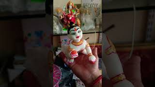 Ya new laddu Gopal Ji h jo ki pathar k h inka colour bi nahi utrta Rs500 maladdugopalviralshorts [upl. by Edrea487]