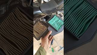 Splendor bs6 air filter change  how to air filter change Splendor bs6  mechanic shortsfeed [upl. by Elinnet]