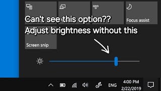 How to adjust the brightness of windows desktop without the brightness option  English  Winovation [upl. by Sakovich742]