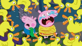 A Peppa Pig Horror Story Attack of the Killer Ducks in the Bedroom  Peppa Pig Funny Animation [upl. by Daley]