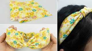 Cotton Bow Headbands – Fabric Headband Tutorial [upl. by Abehsile]