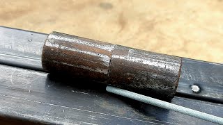 the secret of welding hinges on thin metal that few people know  stick welding techniques [upl. by Gwenette]